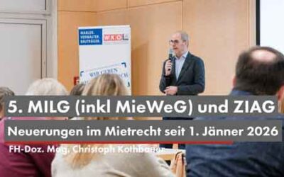 Neuerungen im Mietrecht seit 1. Jänner 2026